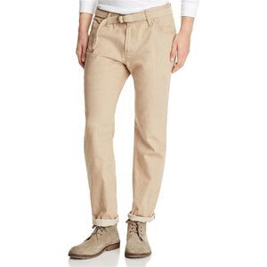 Eidos Napoli Mens Solid Casual Chino Pants, Beige, NWT